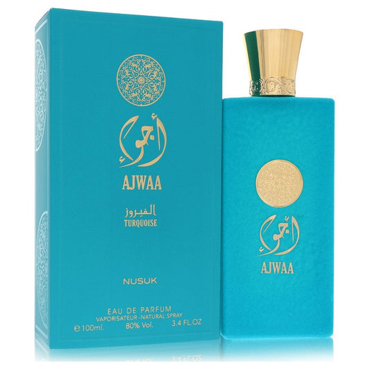 Nusuk Ajwaa Turquoise Eau De Parfum Spray (Unisex) By Nusuk for Women 3.4 oz