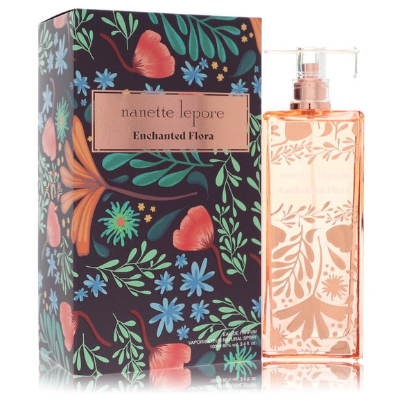 Nanette Lepore Enchanted Flora Perfume By Nanette Lepore Eau De Parfum Spray for Women 3.4 oz