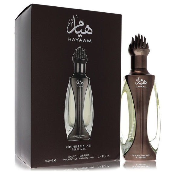 Niche Emarati Hayaam Cologne By Lattafa Eau De Parfum Spray (Unisex) for Men 3.4 oz