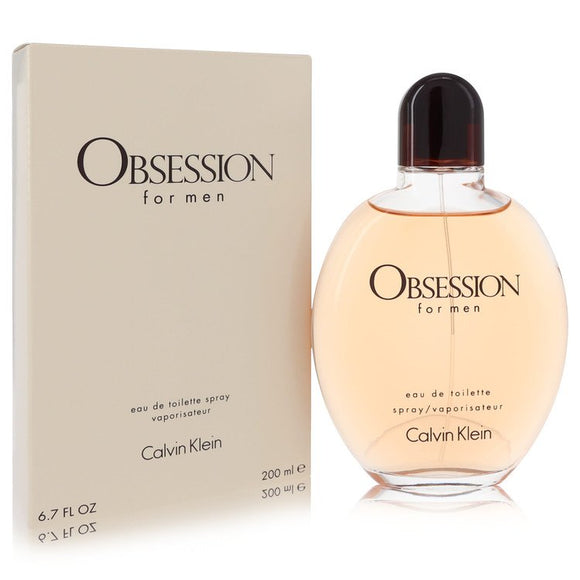 Obsession Eau De Toilette Spray By Calvin Klein for Men 6.7 oz