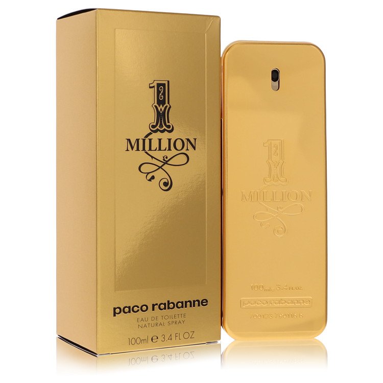 1 Million Eau De Toilette Spray By Paco Rabanne for Men 3.4 oz