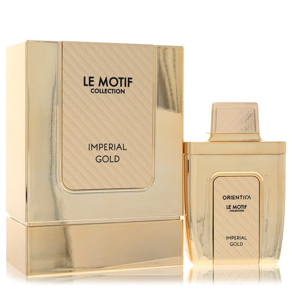 Orientica Le Motif Imperial Gold Eau De Parfum Spray By Orientica for Men 2.9 oz