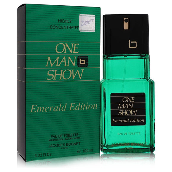 One Man Show Emerald Eau De Toilette Spray By Jacques Bogart for Men 3.4 oz