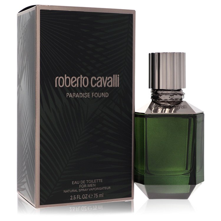 Paradise Found Eau De Toilette Spray By Roberto Cavalli for Men 2.5 oz