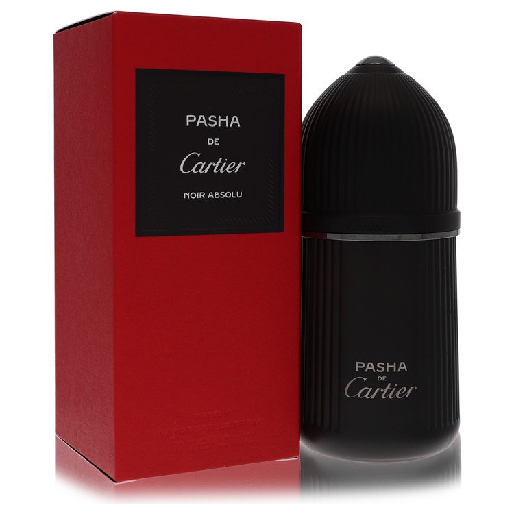 Pasha De Cartier Noire Absolu Cologne By Cartier Parfum Spray for Men 3.3 oz