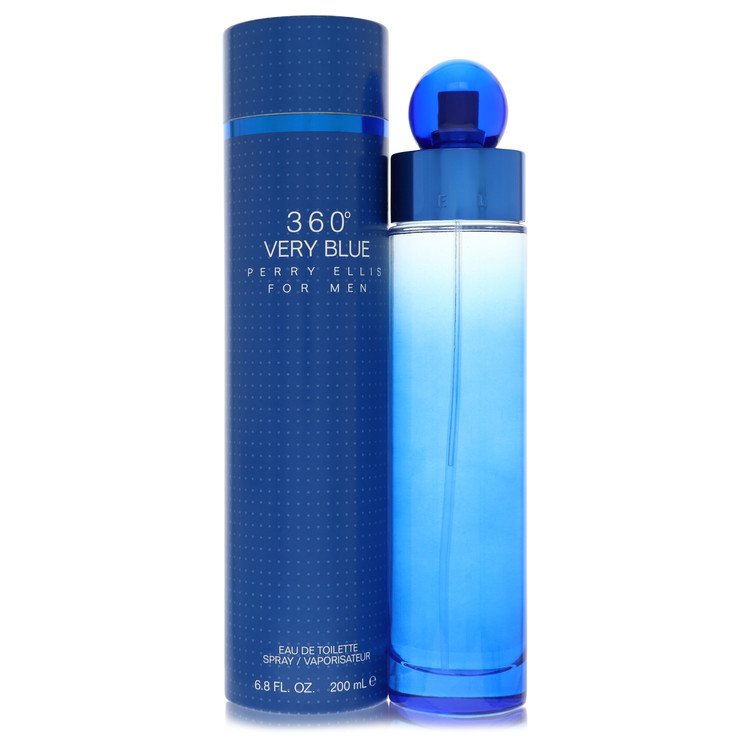 Perry Ellis 360 Very Blue Eau De Toilette Spray By Perry Ellis for Men 6.8 oz