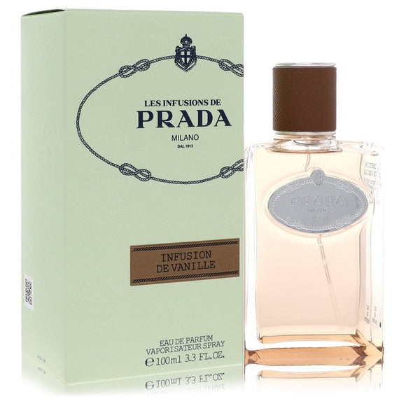 Prada Les Infusions De Infusion De Vanille Perfume By Prada Eau De Parfum Spray (Unisex) for Women 3.3 oz