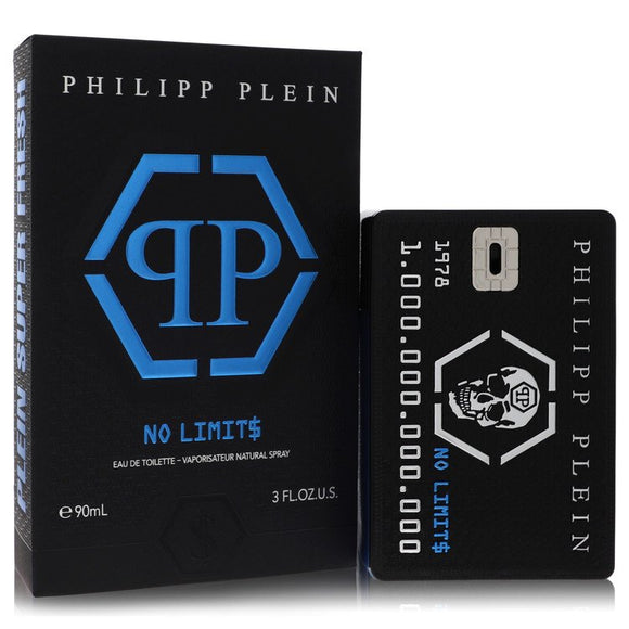 Philipp Plein No Limits Super Fresh Cologne By Philipp Plein Parfums Eau De Toilette Spray for Men 3 oz