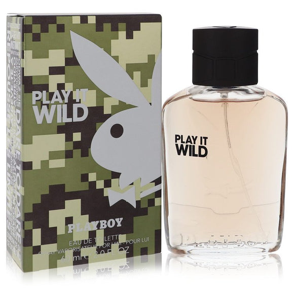 Playboy Play It Wild Eau De Toilette Spray By Playboy for Men 2 oz