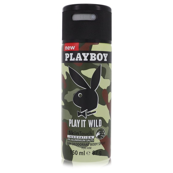 Playboy Play It Wild Deodorant Spray By Playboy for Men 5 oz