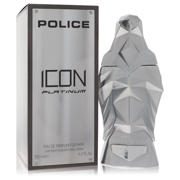 Police Icon Platinum Eau De Parfum Spray By Police Colognes for Men 4.2 oz