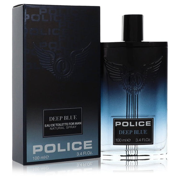 Police Deep Blue Eau De Toilette Spray By Police Colognes for Men 3.4 oz