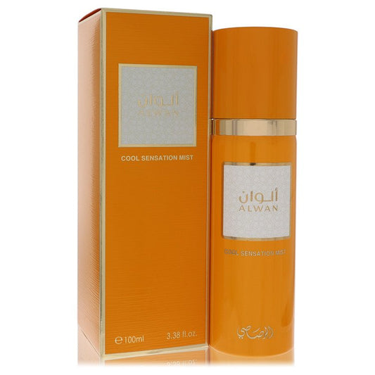 Rasasi Alwan Cologne By Rasasi Cool Sensation Mist (Unisex) for Men 3.38 oz