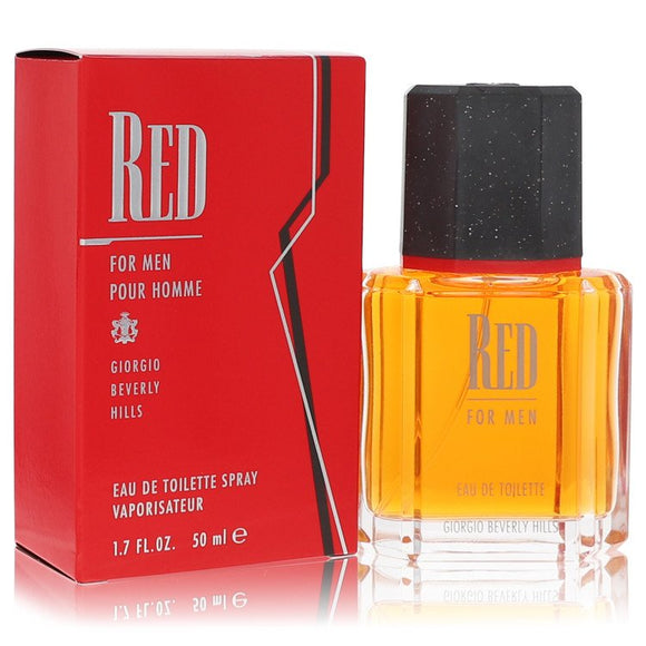 Red Eau De Toilette Spray By Giorgio Beverly Hills for Men 1.7 oz