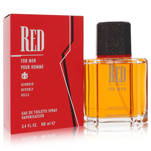 Red Eau De Toilette Spray By Giorgio Beverly Hills for Men 3.4 oz