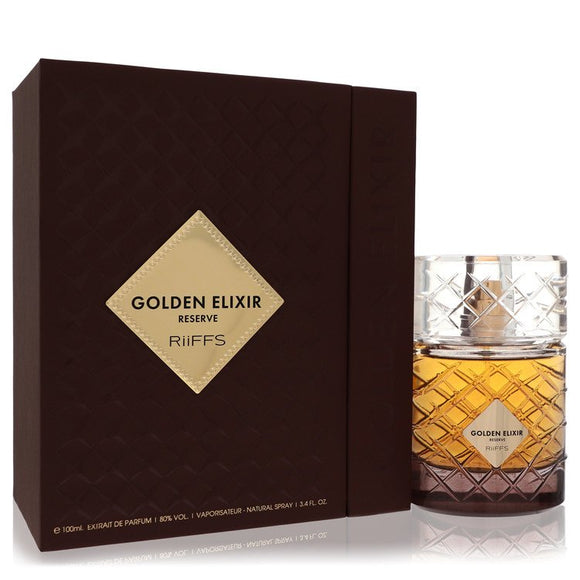 Riiffs Golden Elixir Reserve Extrait De Parfum Spray (Unisex) By Riiffs for Men 3.4 oz