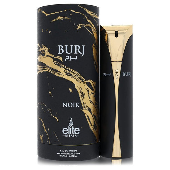 Risala Elite Burj Noir Eau De Parfum Spray By Risala for Men 3.4 oz