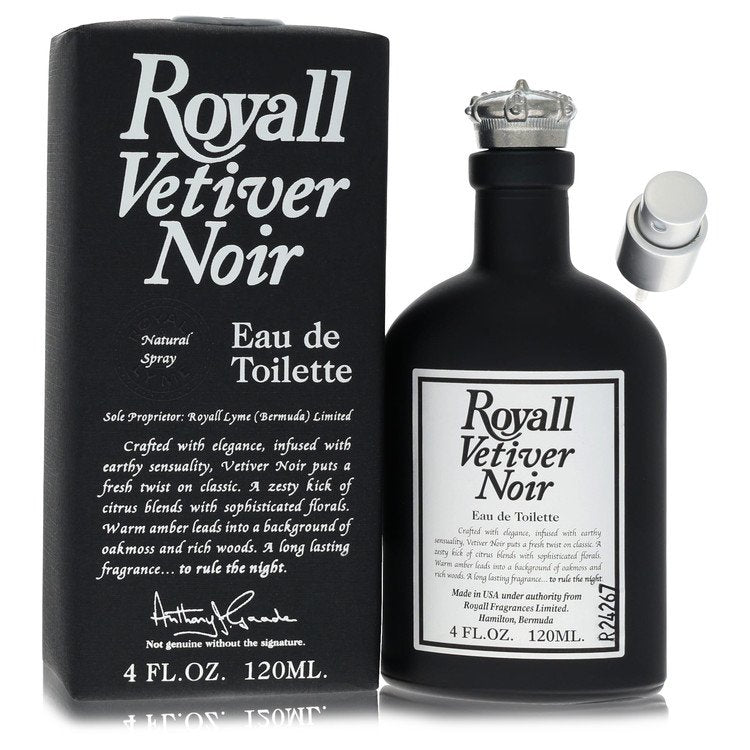 Royall Vetiver Noir Eau de Toilette Spray By Royall Fragrances for Men 4 oz