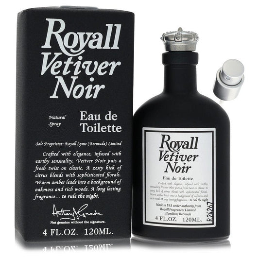 Royall Vetiver Noir Eau de Toilette Spray By Royall Fragrances for Men 4 oz