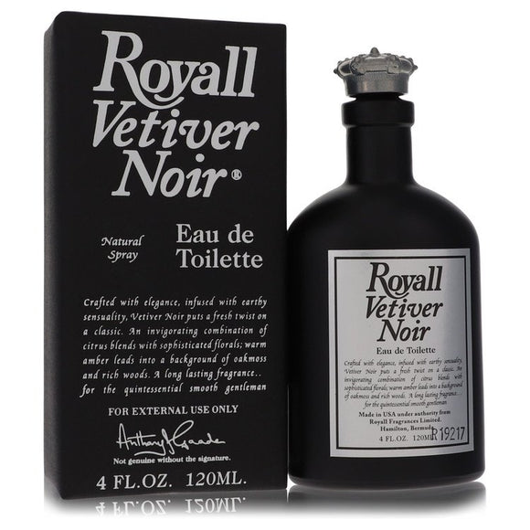 Royall Vetiver Noir Eau de Toilette Spray By Royall Fragrances for Men 4 oz