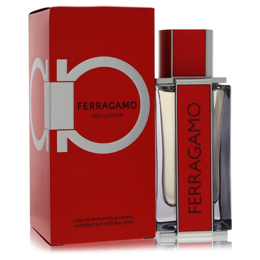 Salvatore Ferragamo Red Leather Eau De Parfum Spray By Salvatore Ferragamo 3.4 oz for Men