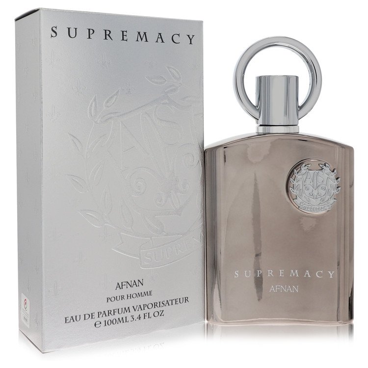 Supremacy Silver Eau De Parfum Spray By Afnan for Men 3.4 oz