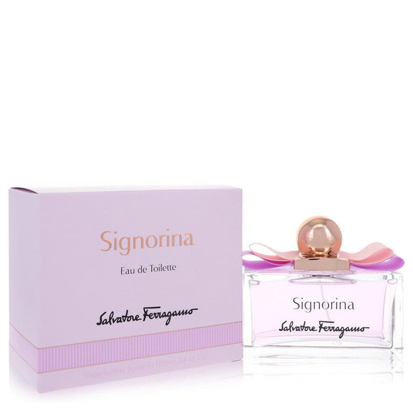 Signorina Eau De Toilette Spray By Salvatore Ferragamo for Women 3.4 oz