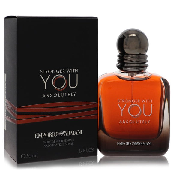 Stronger With You Absolutely Cologne By Giorgio Armani Eau De Parfum Spray for Men 1.7 oz