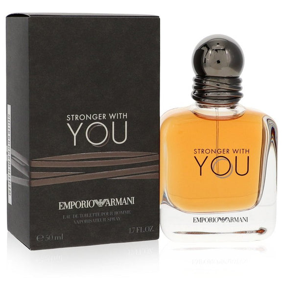 Stronger With You Eau De Toilette Spray By Giorgio Armani for Men 1.7 oz