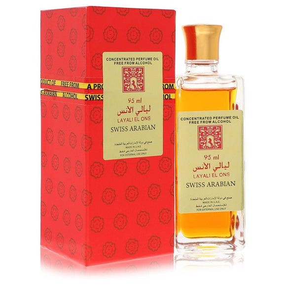 Swiss Arabian Layali El Ons Concentrated Perfume Oil Free From Alcohol By Swiss Arabian for Women 3.21 oz