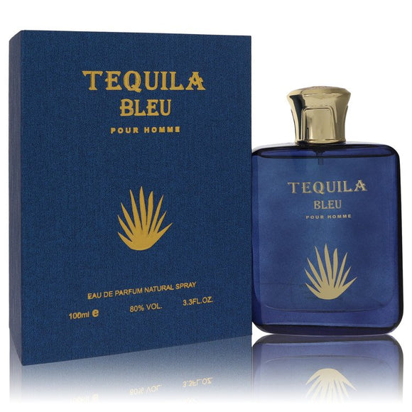 Tequila Pour Homme Bleu Eau De Parfum Spray By Tequila Perfumes for Men 3.3 oz