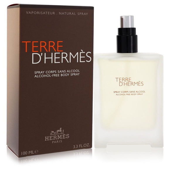 Terre D'hermes Body Spray (Alcohol Free) By Hermes for Men 3.3 oz