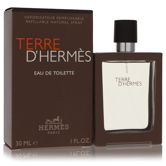 Terre D'hermes Eau De Toilette Spray Spray Refillable By Hermes for Men 1 oz