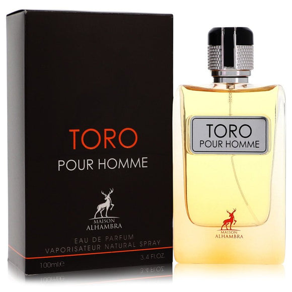 Toro Pour Homme Eau De Parfum Spray By Maison Alhambra for Men 3.4 oz