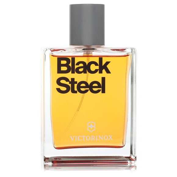 Victorinox Black Steel Eau De Toilette Spray (Tester) By Victorinox for Men 3.4 oz