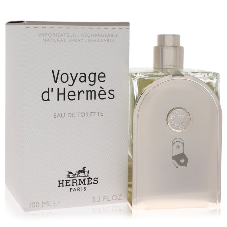 Voyage D'hermes Eau De Toilette Spray Refillable (Unisex) By Hermes for Men 3.3 oz