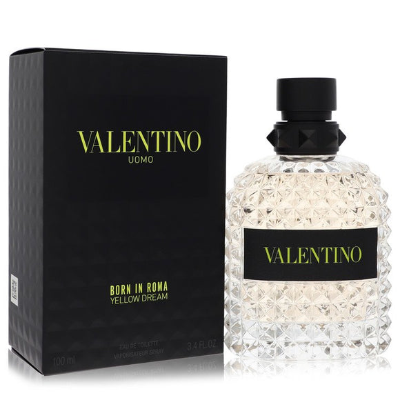 Valentino Uomo Born In Roma Yellow Dream Cologne By Valentino Eau De Toilette Spray for Men 3.4 oz