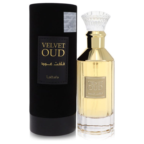 Lattafa Velvet Oud Eau De Parfum Spray (Unisex) By Lattafa for Women 3.4 oz