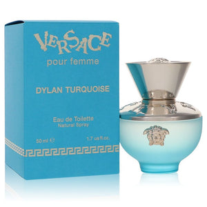Versace Pour Femme Dylan Turquoise Eau De Toilette Spray By Versace for Women 1.7 oz
