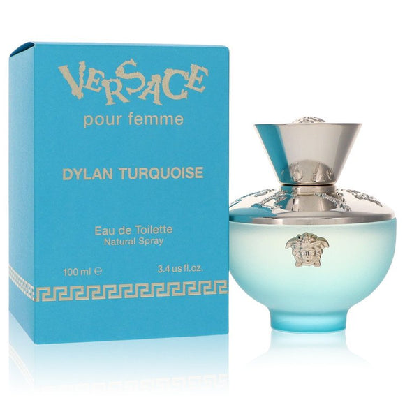 Versace Pour Femme Dylan Turquoise Eau De Toilette Spray By Versace for Women 3.4 oz