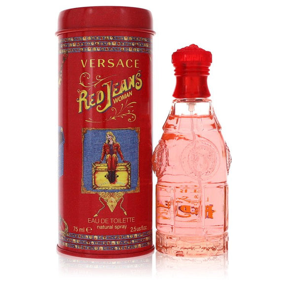 Red Jeans Eau De Toilette Spray By Versace for Women 2.5 oz