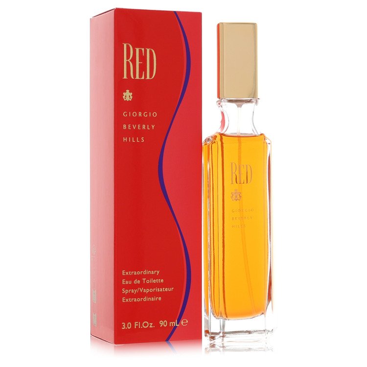 Red Eau De Toilette Spray By Giorgio Beverly Hills for Women 3 oz