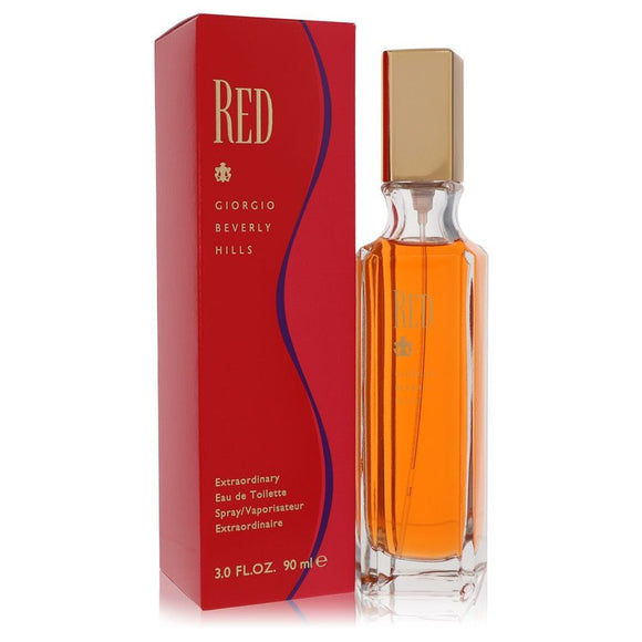Red Eau De Toilette Spray By Giorgio Beverly Hills for Women 3 oz