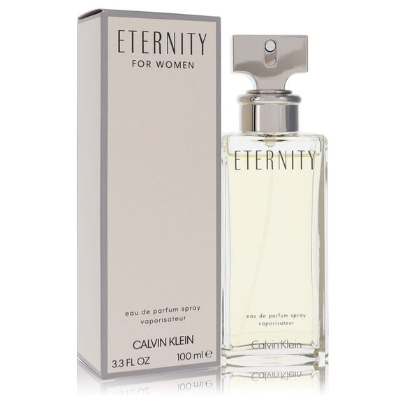 Eternity Eau De Parfum Spray By Calvin Klein for Women 3.4 oz