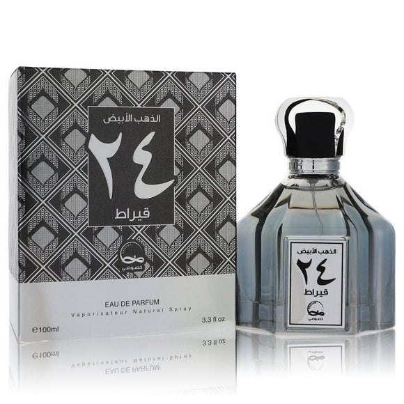 White Gold 24 Carat Eau De Parfum Spray (Unisex) By Khususi for Men 3.3 oz