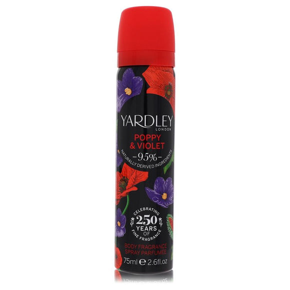 Yardley Poppy & Violet Body Fragrance Spray By Yardley London for Women 2.6 oz