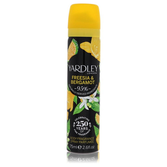 Yardley Freesia & Bergamot Body Fragrance Spray By Yardley London for Women 2.6 oz
