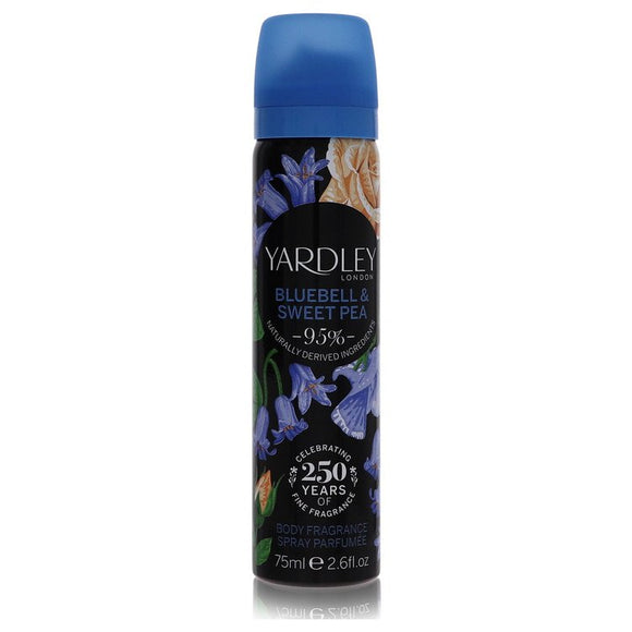 Yardley Bluebell & Sweet Pea Body Fragrance Spray By Yardley London for Women 2.6 oz