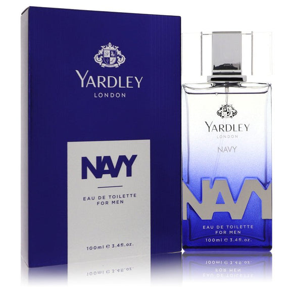 Yardley Navy Eau De Toilette Spray By Yardley London for Men 3.4 oz