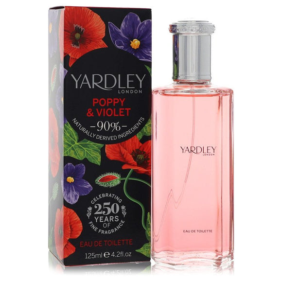 Yardley Poppy & Violet Eau De Toilette Spray By Yardley London for Women 4.2 oz